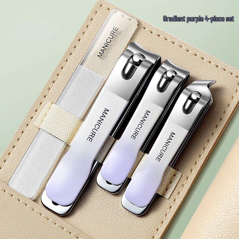 Portable Candy Color Nail Clipper & Manicure Set with Ear Pick