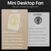 Portable Fan USB Desk Fan Fast Cooling Strong Airflow Quiet Operation Adjustable 4 Speed Wind Standing Ultra-thin Fans