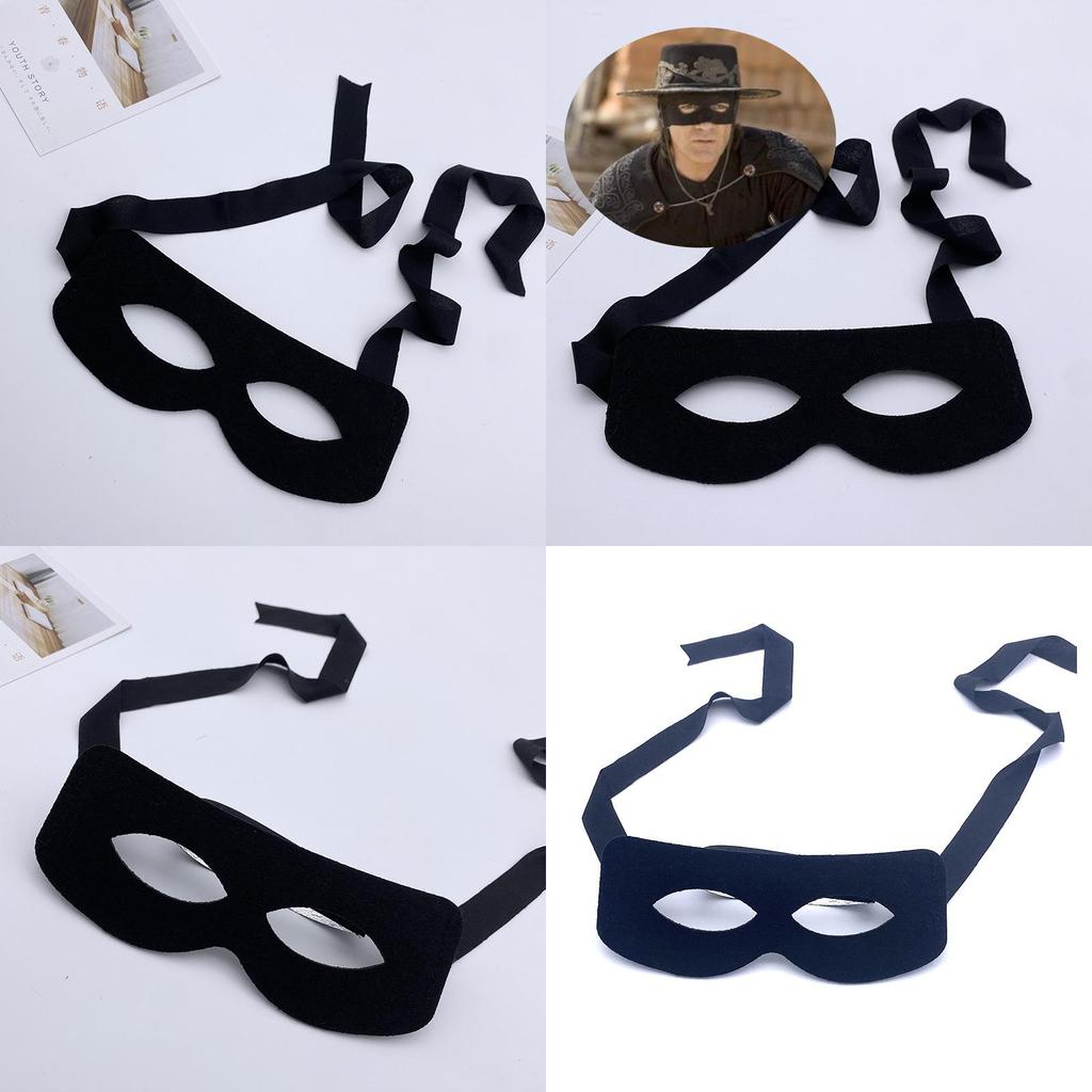 Cosplay Zorro Mask Eye Cover Fabric Material For Costume Parties And Themed Celebrations