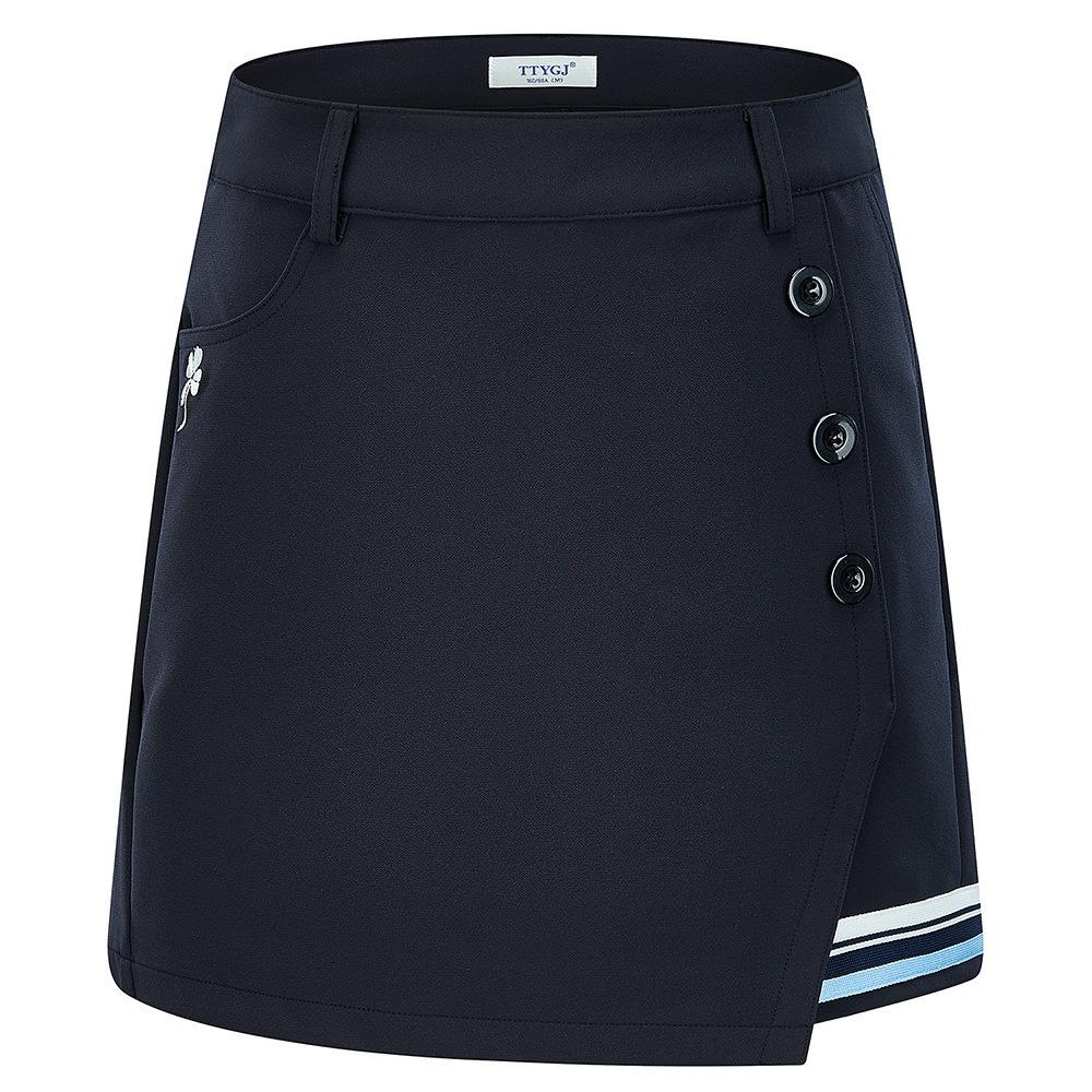 TTYGJ Women's Pleated A-line Golf Skirt - Slimming, Anti-Exposure, Autumn/Winter Outdoor Sports Wear