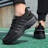 Trendy Men'S Outdoor Running Sneakers Breathable Non-Slip Comfortable  Walking Casual Shoes New Male Footwear Lace Up Flat Shoes