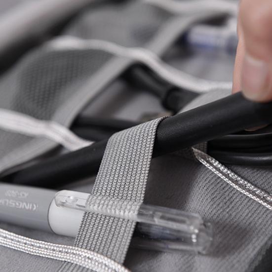 Cable Storage Bag Earphone Charger Organizer Large Capacity Zipper Closure Waterproof