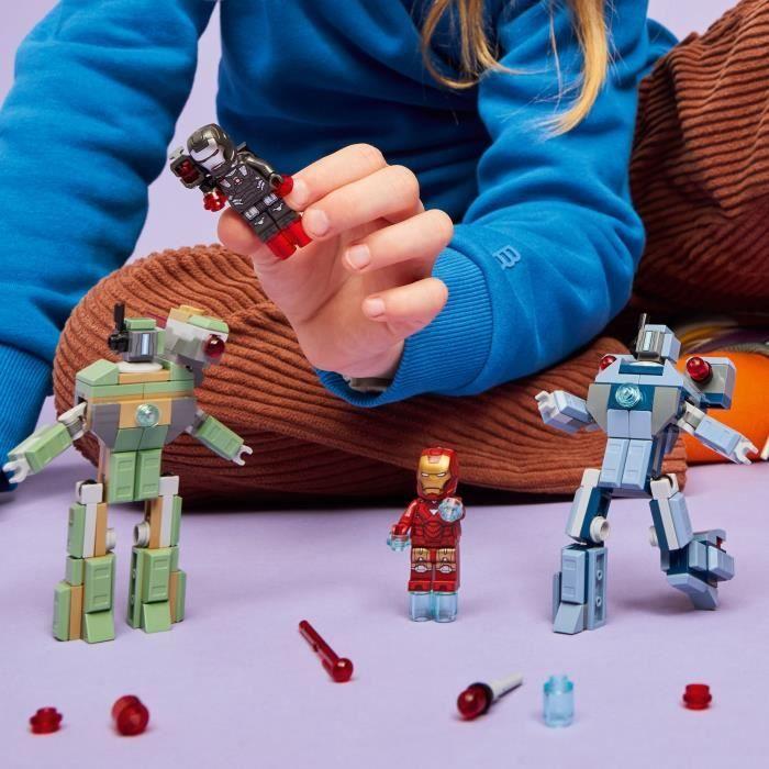 LEGO Marvel 76320 Iron Man et War Machine Contre les Drones de Hammer - Jouet dès 7 ans