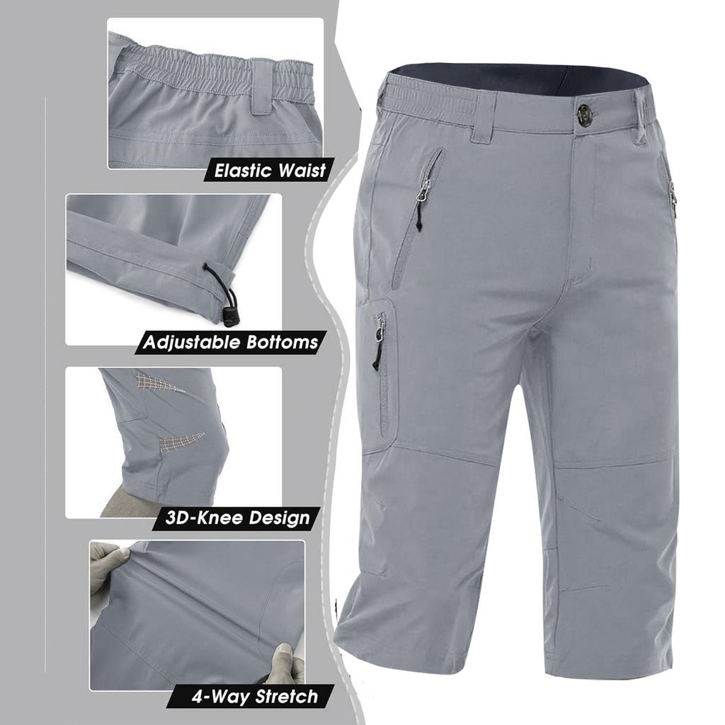 Men's Cargo Pants, Multiple Pockets, Lightweight And Quick-drying, Outdoor Travel Casual And Comfortable Summer Pants