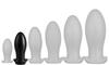 Saurus Egg Silicone Plug M 12 X 5.3cm Black - EggPlay - Silicone Plugs