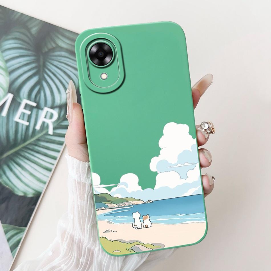 For OPPO A17k A17 2024 New Cute Cartoon Pattern Soft Silicone Case For Oppo A17 A 17 17k CPH2471 CPH2477 Protective Phone Cases