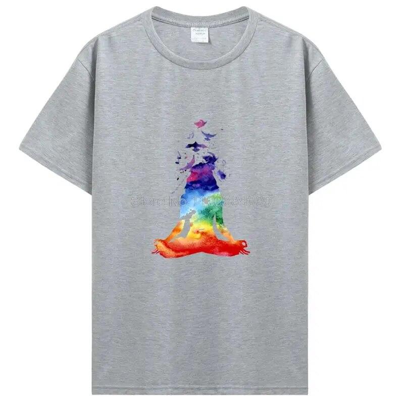 Rainbow Beautiful Mandala Tričko s grafickým potiskem Dámské Unisex Bavlněné tričko Cool Ležérní Tričko s krátkým rukávem Trička Topy Streetwear