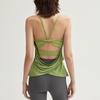 Cross-border Sexy Chest Pad Yoga Running Top - Beautiful Back Sleeveless Sports T-shirt