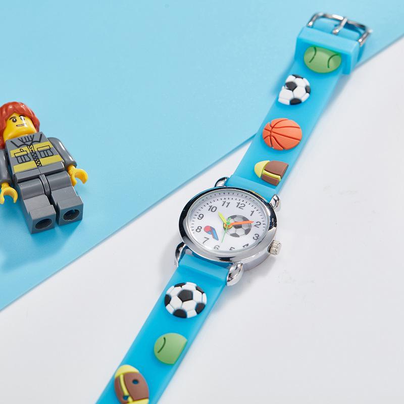 Children's Cute Football Cartoon Quartz Watch for Boys and Girls