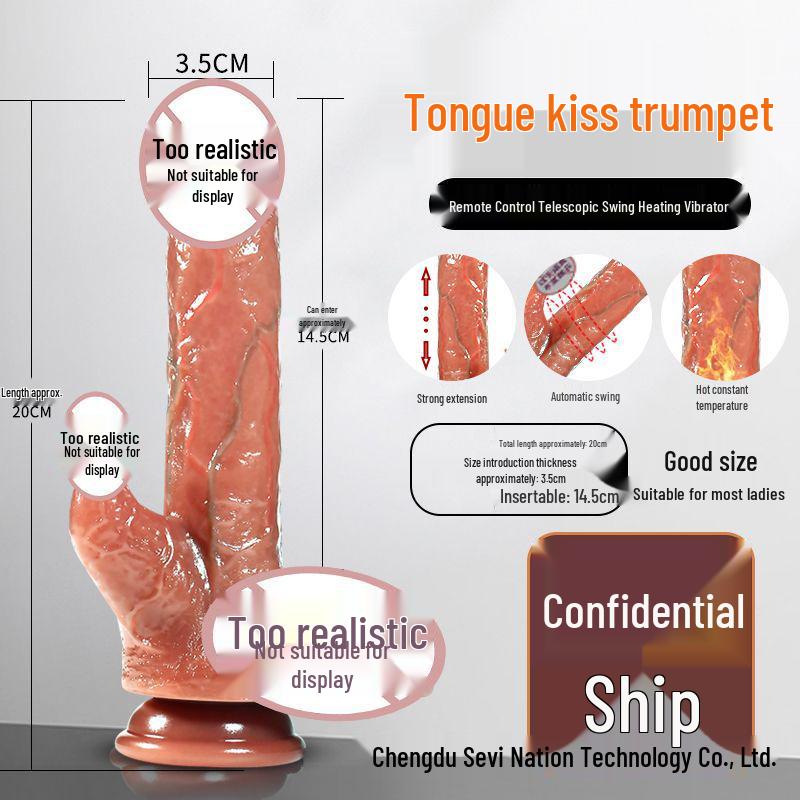 Telescopic Vibrating Licking Tongue Sex Toy for Couples