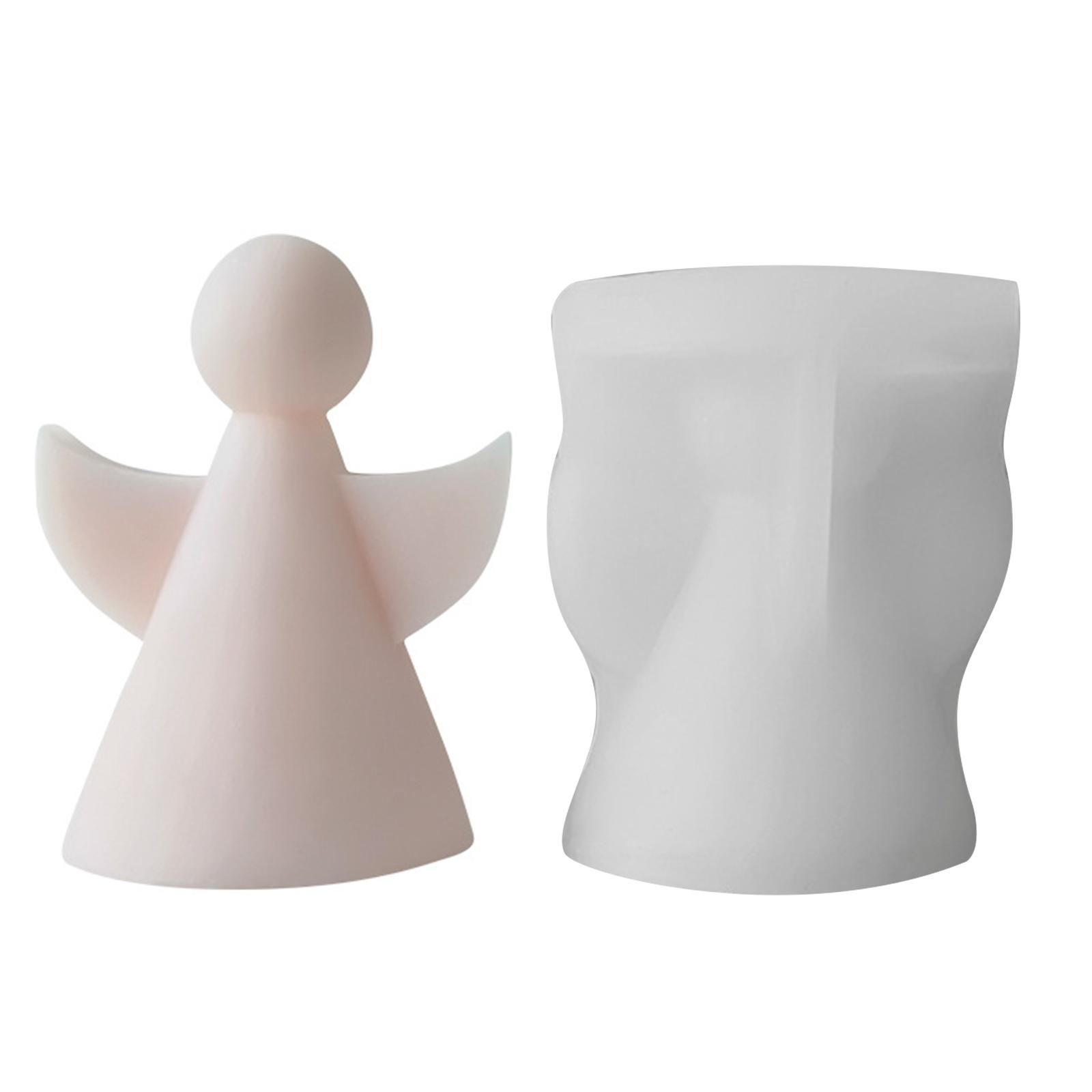 

Little Angel Epoxy Resin Mold Non-stick Scented Candle Silicone Mold DIY Plasters Crafts Table Ornament Tool Nonstick