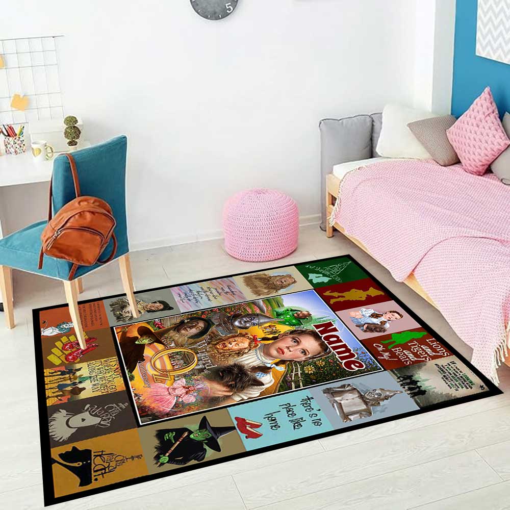 Warnermedia (23) Customize your name rug, office chair cushion, home bedroom living room gift.
