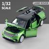 1/32 Range Rover Velar Lengthen Alloy Limousine Metal Diecast Car Model Flashing Musical Kids Toy Vehicles Gift