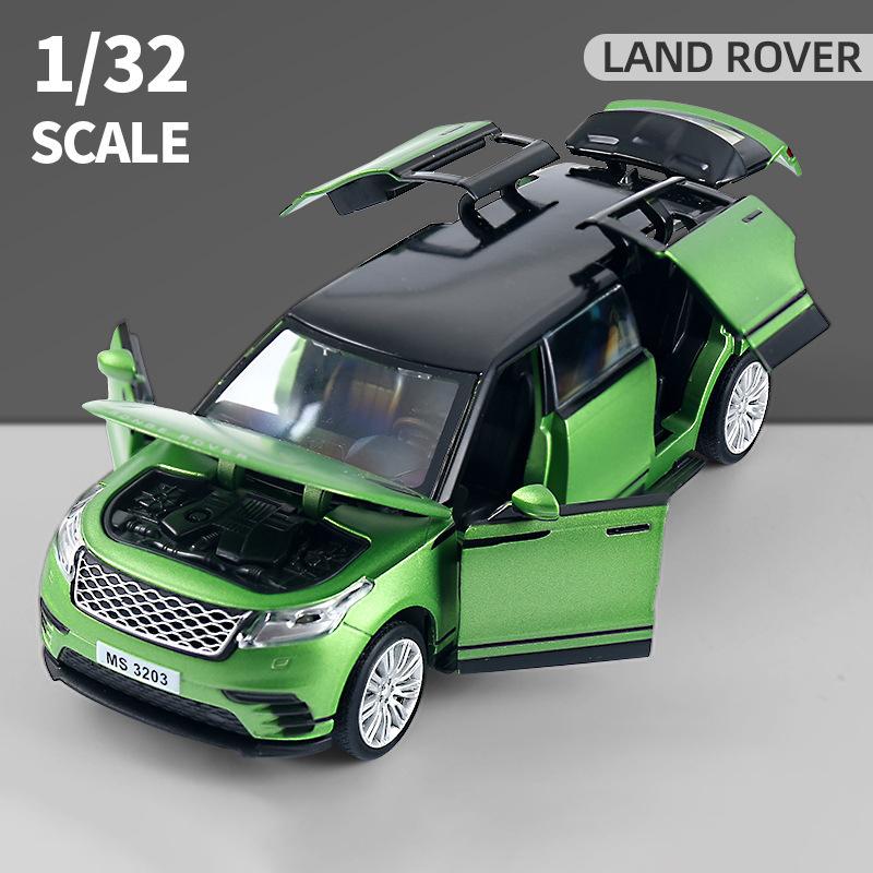 1/32 Range Rover Velar Lengthen Alloy Limousine Metal Diecast Car Model Flashing Musical Kids Toy Vehicles Gift