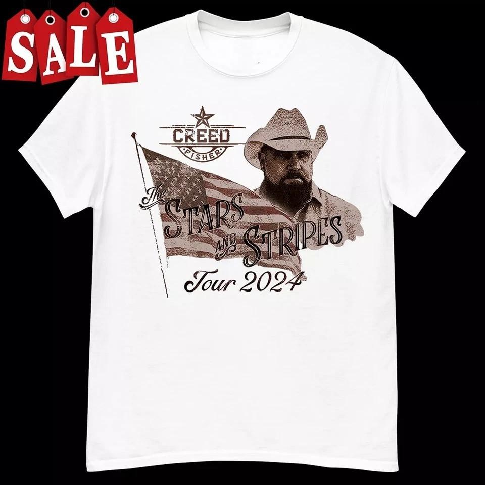 

Creed Fisher Tour 2024 Concer Classic White Unisex S-5XL BT1982 Unisex T-Shirt XL