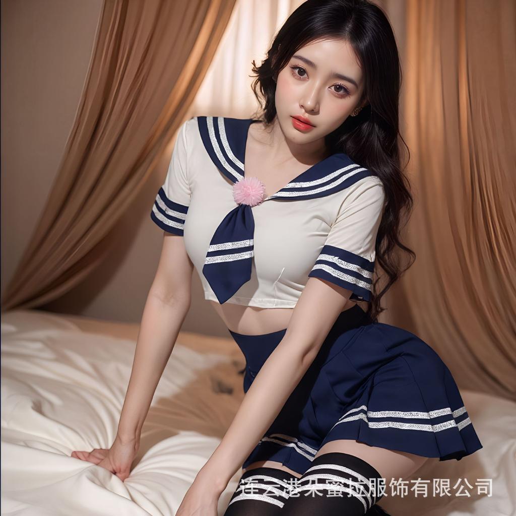 Fun Underwear, Japanese and Korean Campus Clothes, Pure Desire Wind, Navy Collar Rabbit, Student Clothing, College Feng Sailor JK Uniform Suit