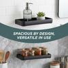 Rustproof Bathroom Shelf Black Bathroom Organizer Storage Rack  Bathroom Kitchen Laundry Room