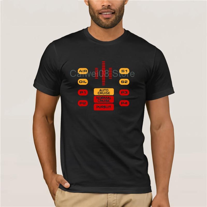 Printed Men's T-Shirt Short Sleeve CAMISETA EL COCHE FANTASTICO PANEL DE CONTROL KNIGHT RIDER M