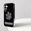 High-grade metal cat claw texture pattern silver Phone Case for Samsung Galaxy S26 S25 S24 S23 S22 S20 FE Ultra Plus anti Cover