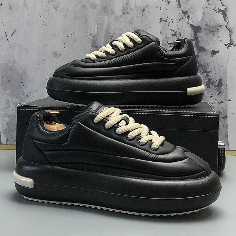 

Мужская повседневная обувь Дизайнерские кроссовки на платформе Мужские вулканизированные модные теннисные туфли Обувь для мужчин 2024 Лоферы Zapatillas Hombre 42 чёрный