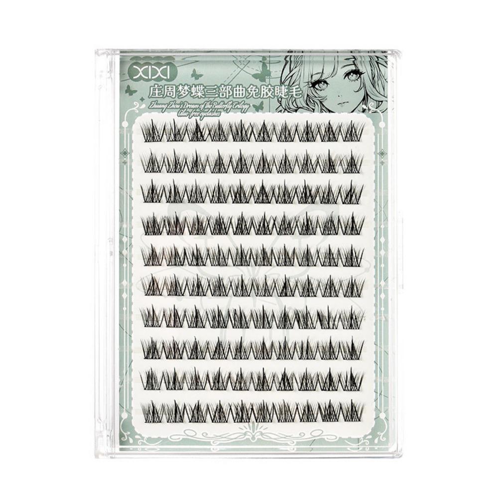 

100Clusters Самоклеящиеся Накладные Ресницы 5D Сегментированные Ресницы Пучки Наращивание Ресниц Женщины JM-57