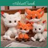Adorable Plush Winter Snow Fox Toy Cuddle Pillow Soft Stuffed Animal Gift For Girls