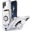 Transparent Soft Phone Case For Samsung S26 Ultra G Magnetic Ring Holder Card Slot Phone Cover For Galaxy S2 Edge S26 Plus