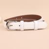 Belt Silver Buckle with Straight Jeans Women's Belt Women's Simple Design Belt