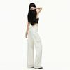 Spring Summer Tencel Apricot Straight Cargo Thin Stretch Relaxed Wide Leg Casual Denim Pants For Women Casual Pants Oversize Denim Trousers