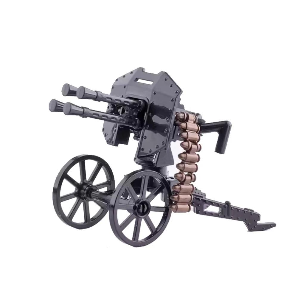 Vojenský MOC Stavebnice zbraní Těžký kulomet Gatling M19 NSV Figurky Dělostřelectvo Odminovací Pistole Kulka Hračka Dárek K013