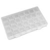 Nail Storage Box 28 Grid Eco Friendly Durable Transparent PP Separate Lid Nail Tip Box for Bead