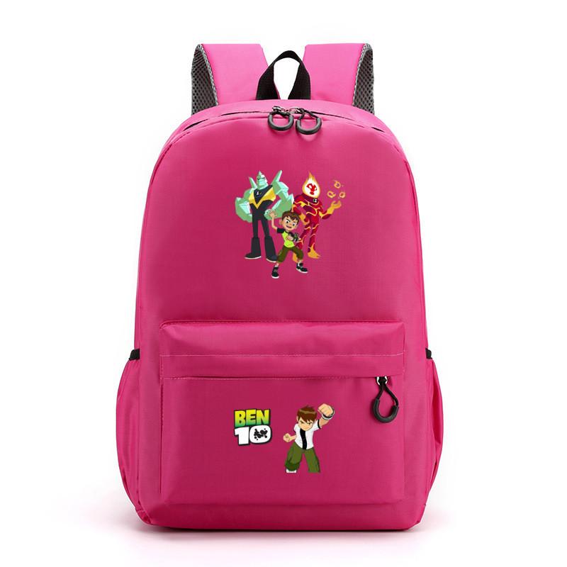 Ben 10 Kids School Backpack With Breathable Lightweight Polyester For Middle School Students