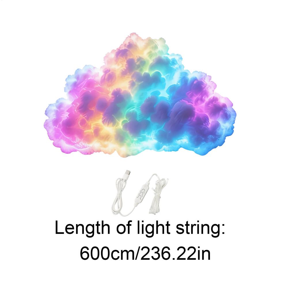 Thundercloud LED Lights for Ceiling USB Thundercloud LED Lamp Set Ambient Music Light USB Desktop Mood Lamp for Bedroom Room
