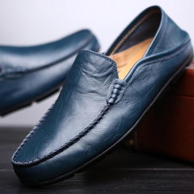 Men Casual Shoes Men Loafers Fashion Comfortable Flat Shoes Slip On Leather Driving Shoes Spring Summer Casual Shoes