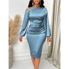 Women's Summer Dress Sexy Spice Satin Dress Haute Couture