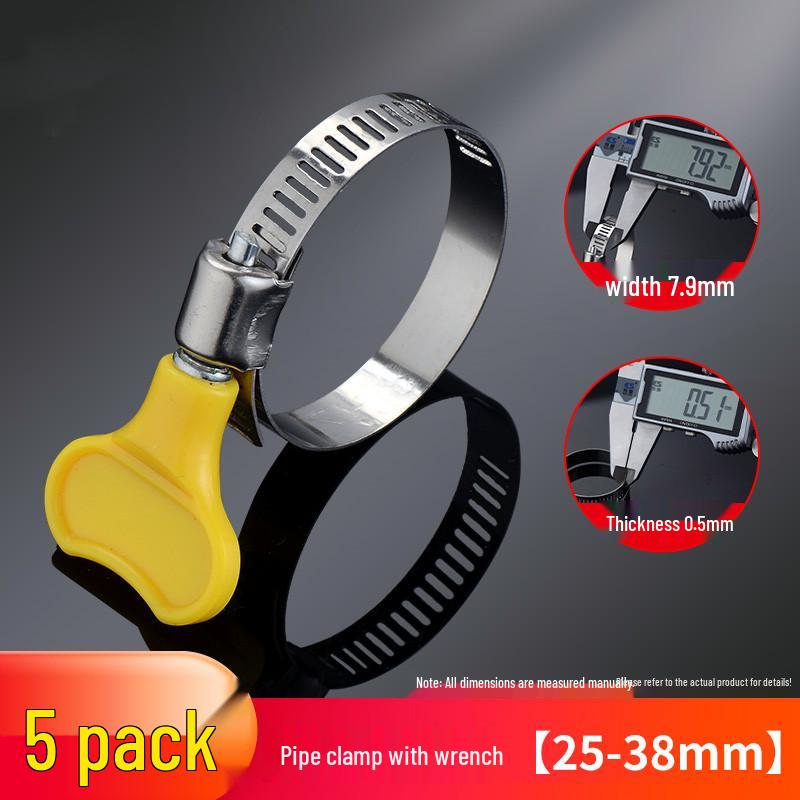 304 Stainless Steel Hose Clamp for Drainpipe Tightening