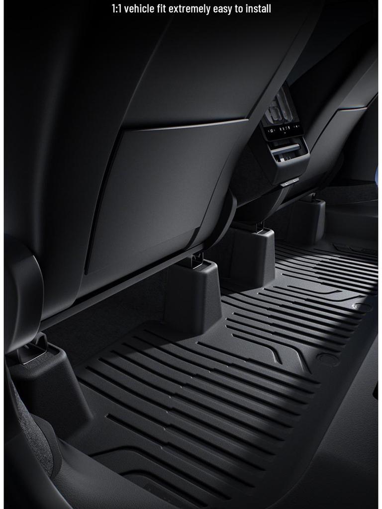 BJBT Full Coverage Non-Slip Floor Mats for Tesla Model Y 2023, TPE Injection Molded