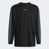 Long Sleeve Jersey Loose Fit Crewneck Black  Jx3099 