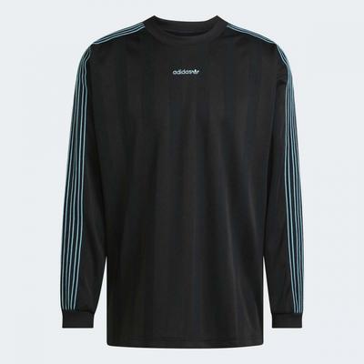Long Sleeve Jersey Loose Fit Crewneck Black  Jx3099 