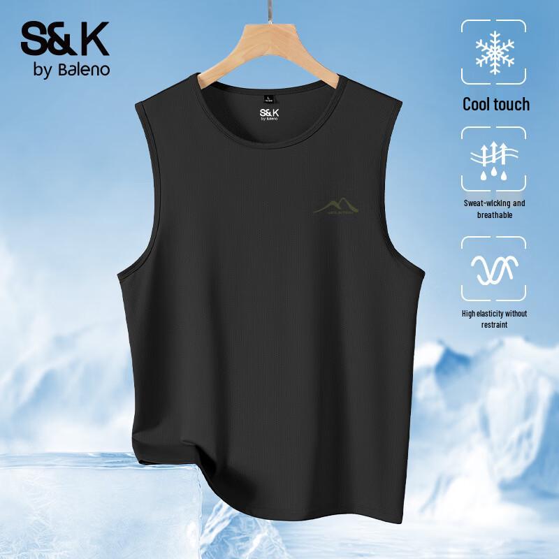 Baleno S&K Men s Ice Silk Loose Sleeveless Vest M