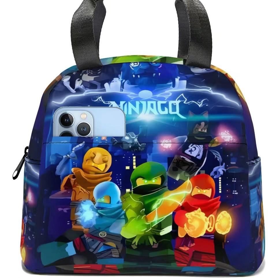 Portable Bento Bag Cartoon Thermal Insulation Bag Aluminum Foil Lunch Bag Student Bento Bag Thickened Thermal Insulation Lunch Box Bag
