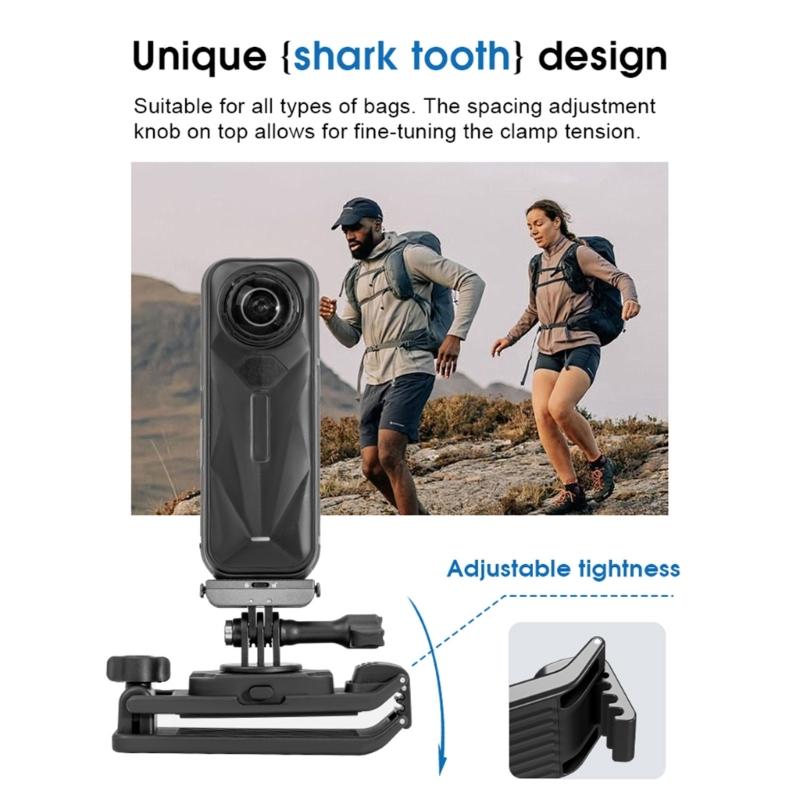 2 In 1 Backpacks Belt Clip Adjustable Holder Quick Release Mount For Up to 26mm Diameter Selfie Sticks Camera Support