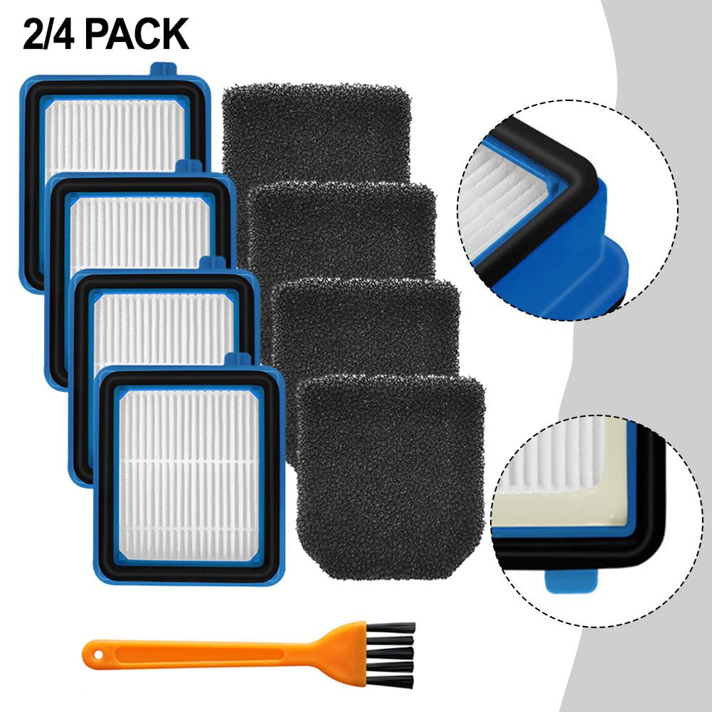Efficient Filter Replacement for Electrolux Vacuum For Q7 Q8 WQ61 WFor Q71 WQ81 4 Filters 4 Sponges Cleaning Brush in One Set