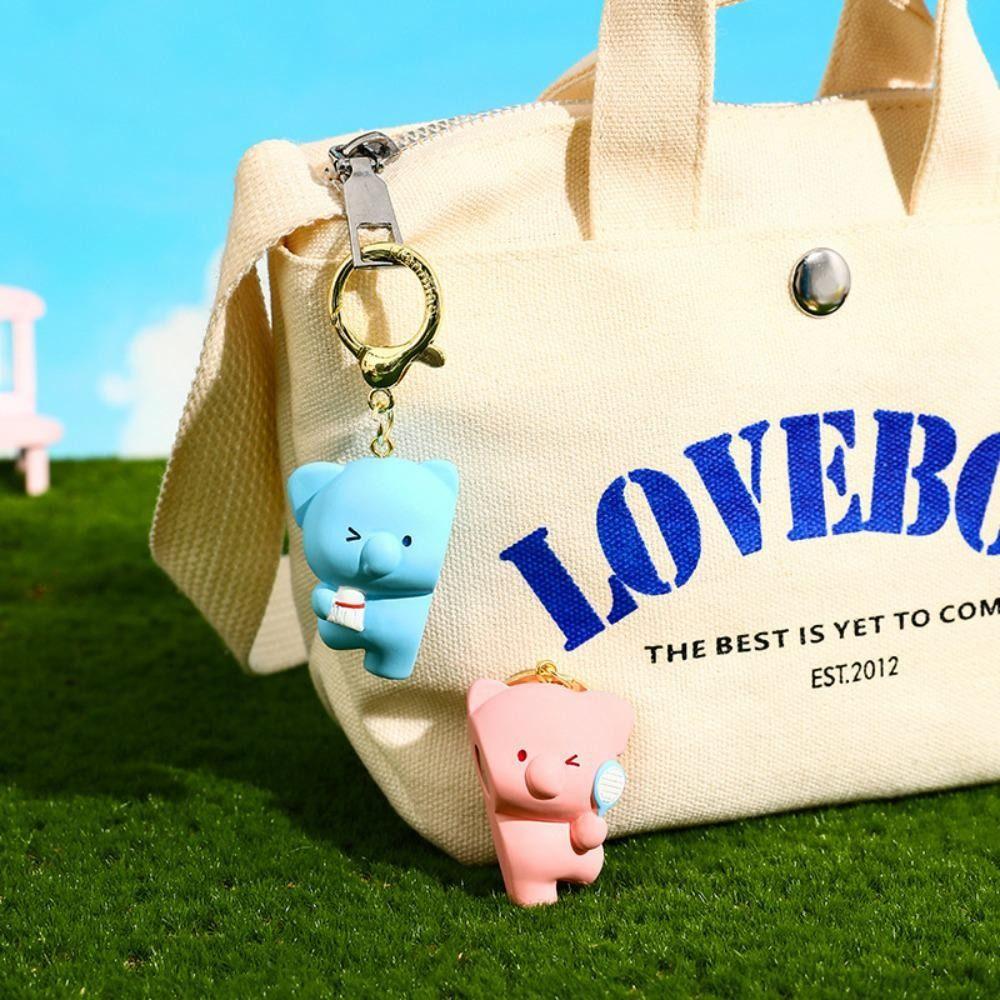 Table Tennis Magnetic Tennis Bear Keychain Animal Couple Pendant  Best Friends