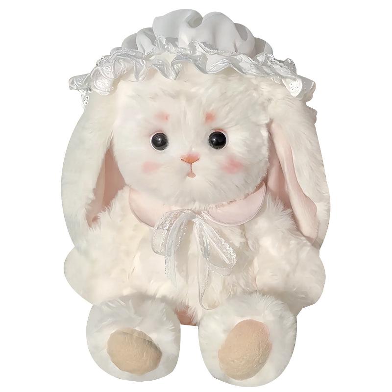 Handmade DIY Lilian Looping Ears Rabbit Plush Doll Plush Doll Homemade Material Pack Cute Bunny Doll