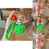 Rotation Capybara Stylish Keychain Panda Apple Heart Keyring Silicone
