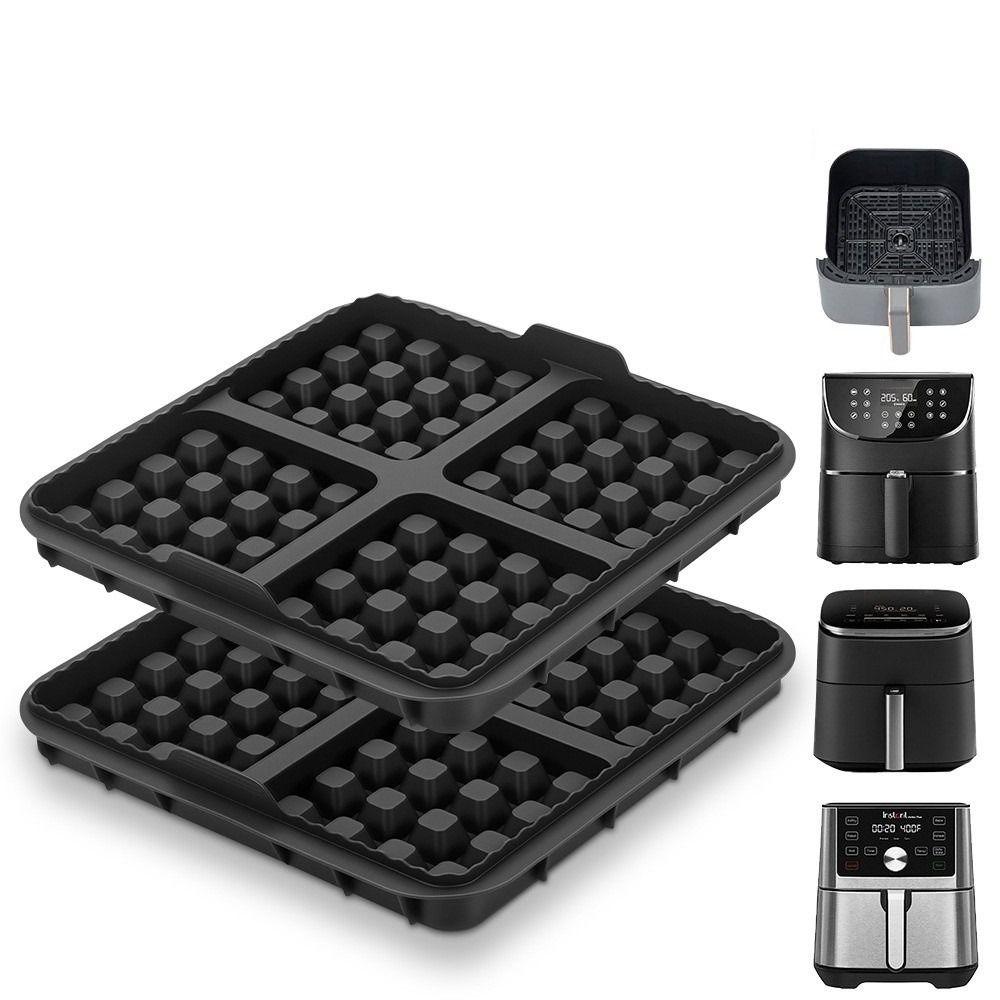 1pcs Silicone Waffle Baking Mold Air Fryer Waffle Maker for Ninja AF181 AF180 AF141 AF140 Philips NA229 NA230 HD9270 COSORI 6.2L