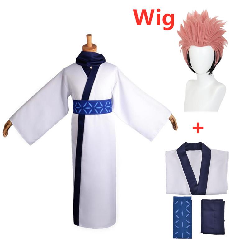 Jujutsu Kaisen Ryomen Sukuna Cosplay Costumi per adulti Uomini Donne Abiti Giappone Kimono Hanfu Halloween Anime Abbigliamento