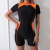 Sportlicher Colorblock-Badeanzug für Damen - Modische Europäische & Amerikanische Surf-/Tauchbekleidung