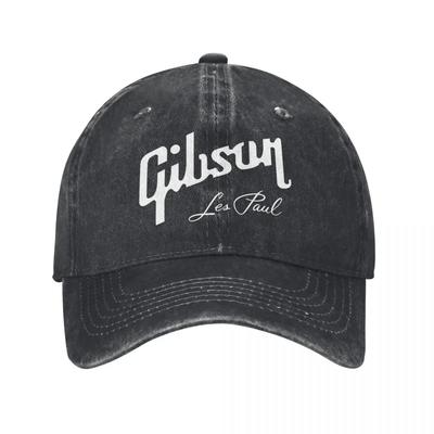 Fashion Guitar Logo Music Legends Of Ton Baseball Caps for Men Women Distressed Washed Sun Cap Gibsons Golf Gift Caps Hat